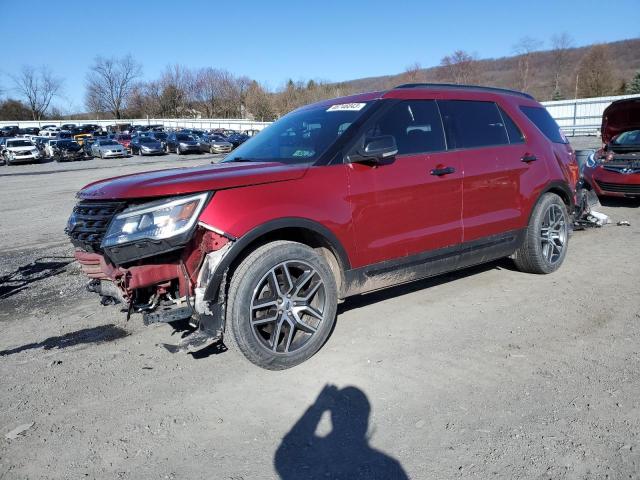 1FM5K8GT5HGA40412 - 2017 FORD EXPLORER SPORT RED photo 1