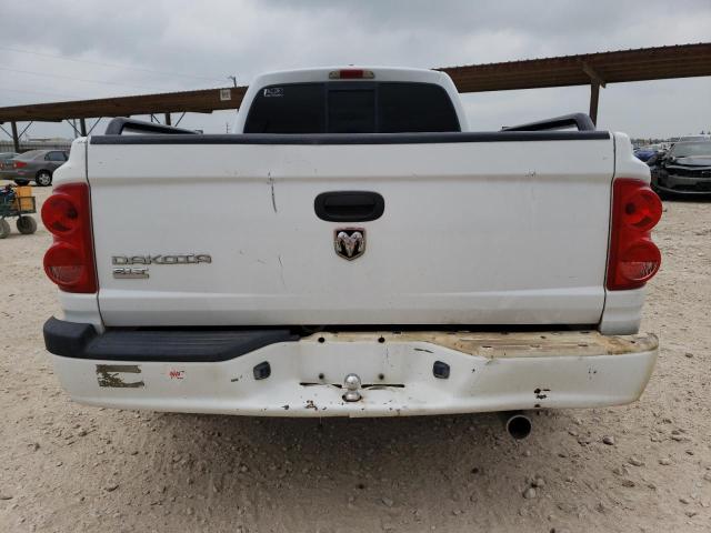 1D7HE42K97S137341 - 2007 DODGE DAKOTA SLT WHITE photo 6