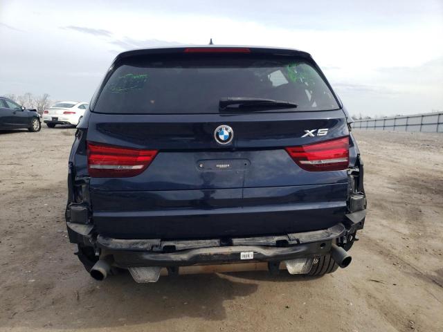 5UXKR0C32H0X81909 - 2017 BMW X5 XDRIVE35I BLUE photo 6