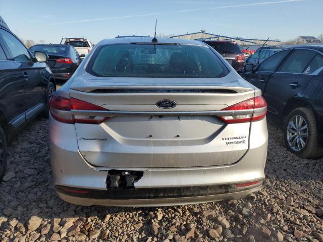 3FA6P0RU3JR106221 - 2018 FORD FUSION TITANIUM/PLATINUM HEV SILVER photo 6