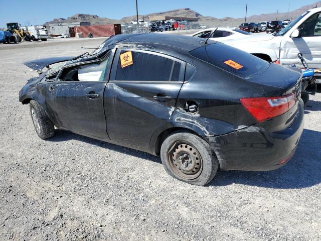 KNADM4A36C6044640 - 2012 KIA RIO LX BLACK photo 2