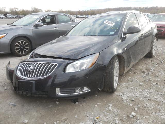 W04G15GV4B1113113 - 2011 BUICK REGAL CXL BLACK photo 2