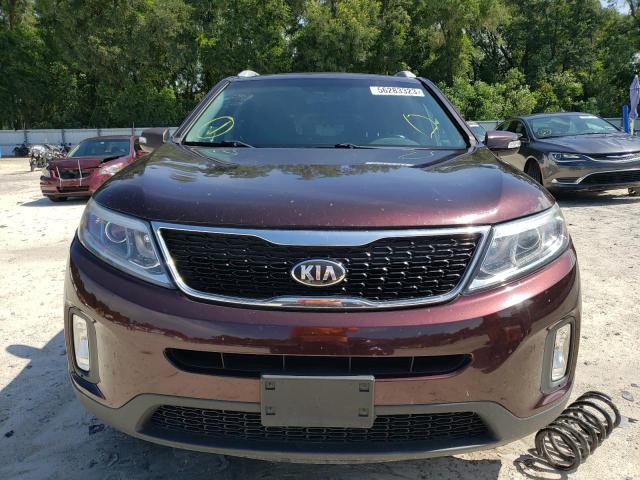 5XYKT3A62EG519962 - 2014 KIA SORENTO LX BURGUNDY photo 5