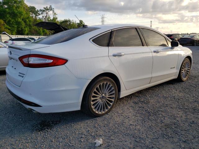 3FA6P0RU0ER303725 - 2014 FORD FUSION TITANIUM HEV WHITE photo 3