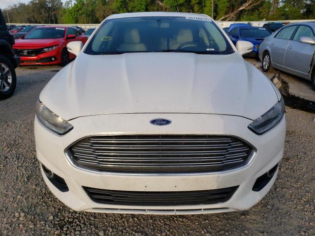 3FA6P0RU0ER303725 - 2014 FORD FUSION TITANIUM HEV WHITE photo 5