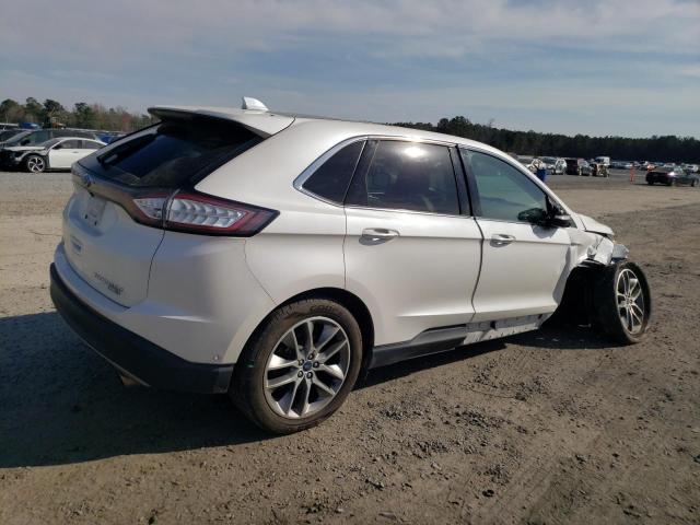 2FMPK4K95GBB91558 - 2016 FORD EDGE TITANIUM WHITE photo 3