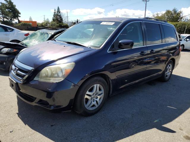 5FNRL38426B117760 - 2006 HONDA ODYSSEY EX BLUE photo 1