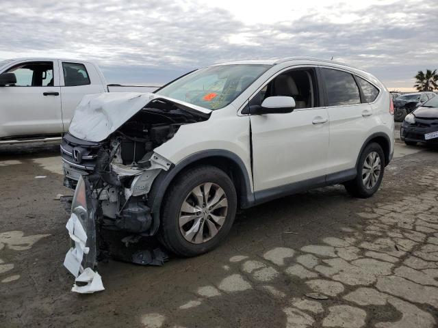 5J6RM3H73EL028406 - 2014 HONDA CR-V EXL WHITE photo 1