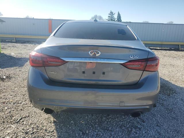 JN1EV7AR5JM438068 - 2018 INFINITI Q50 LUXE GRAY photo 6