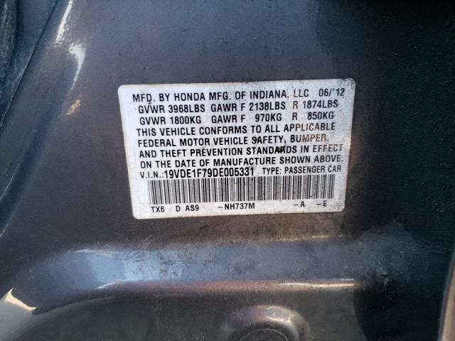 19VDE1F79DE005331 - 2013 ACURA ILX 20 TECH GRAY photo 13