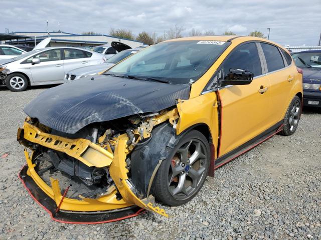 1FAHP3N23CL273114 - 2012 FORD FOCUS TITANIUM YELLOW photo 1