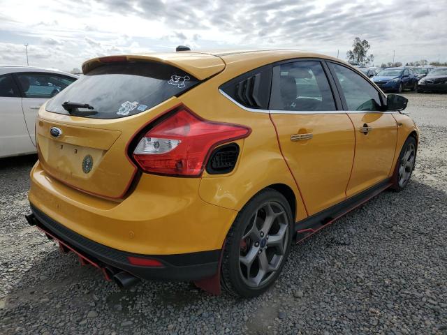 1FAHP3N23CL273114 - 2012 FORD FOCUS TITANIUM YELLOW photo 3