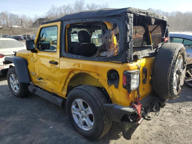 1C4GJXAG6KW540274 - 2019 JEEP WRANGLER SPORT YELLOW photo 2