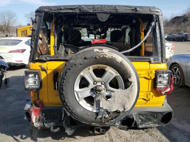 1C4GJXAG6KW540274 - 2019 JEEP WRANGLER SPORT YELLOW photo 6