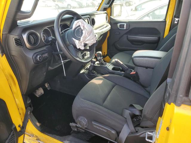 1C4GJXAG6KW540274 - 2019 JEEP WRANGLER SPORT YELLOW photo 7