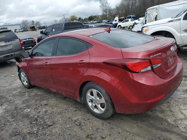 5NPDH4AE7EH540936 - 2014 HYUNDAI ELANTRA SE RED photo 2