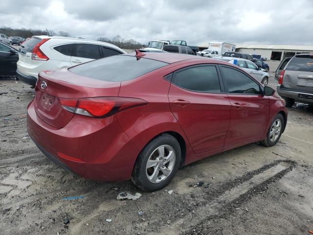 5NPDH4AE7EH540936 - 2014 HYUNDAI ELANTRA SE RED photo 3