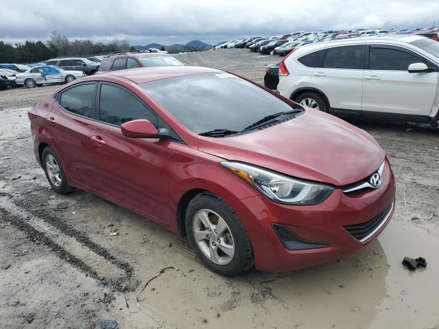 5NPDH4AE7EH540936 - 2014 HYUNDAI ELANTRA SE RED photo 4