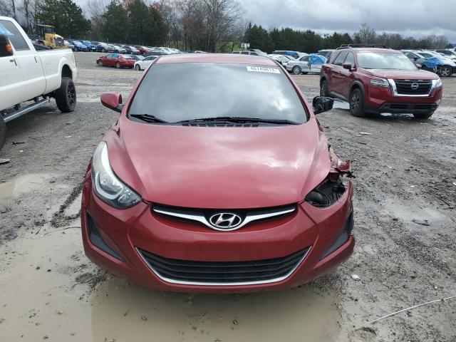 5NPDH4AE7EH540936 - 2014 HYUNDAI ELANTRA SE RED photo 5