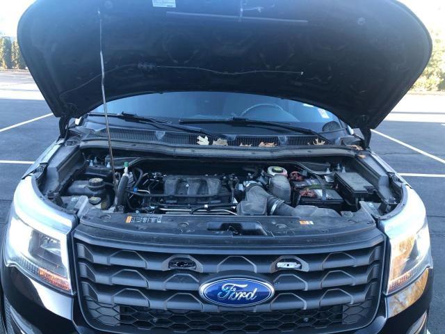 1FM5K8AR3JGC75054 - 2018 FORD EXPLORER POLICE INTERCEPTOR Սև լուսանկար 10