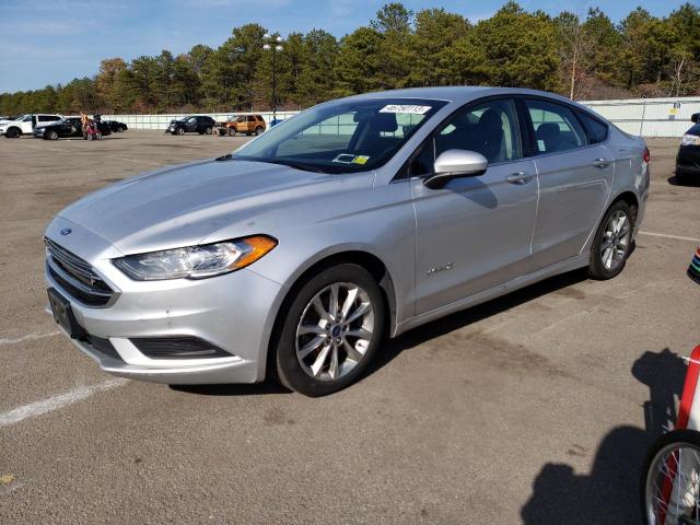 3FA6P0LU5HR356675 - 2017 FORD FUSION SE HYBRID SILVER photo 1