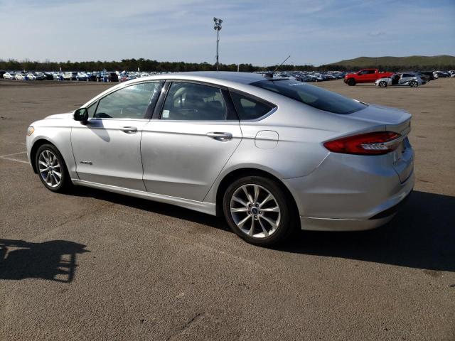 3FA6P0LU5HR356675 - 2017 FORD FUSION SE HYBRID SILVER photo 2