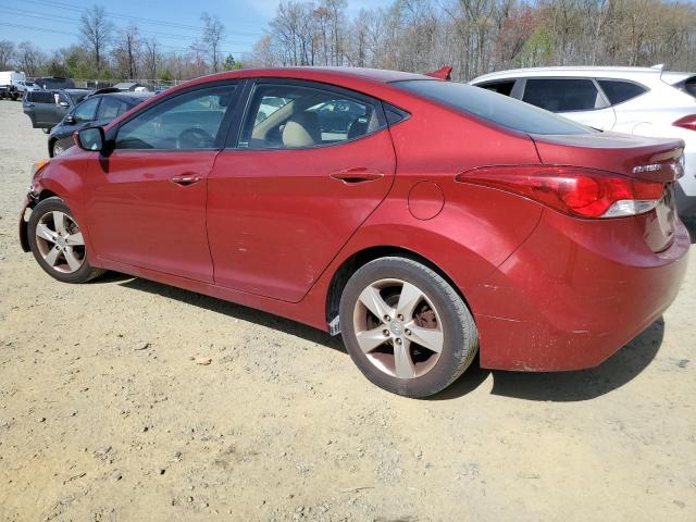 KMHDH4AE4CU240057 - 2012 HYUNDAI ELANTRA GLS RED photo 2