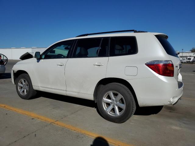 JTEDA41A192008344 - 2009 TOYOTA HIGHLANDER WHITE photo 2