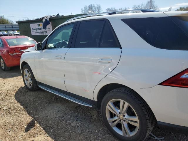 4JGDA5HB1FA615303 - 2015 MERCEDES-BENZ ML 350 4MATIC WHITE photo 2