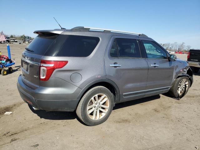 1FM5K8D86EGB99967 - 2014 FORD EXPLORER XLT GRAY photo 3