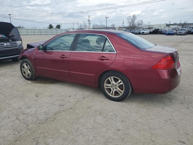 1HGCM56366A085835 - 2006 HONDA ACCORD SE BURGUNDY photo 2