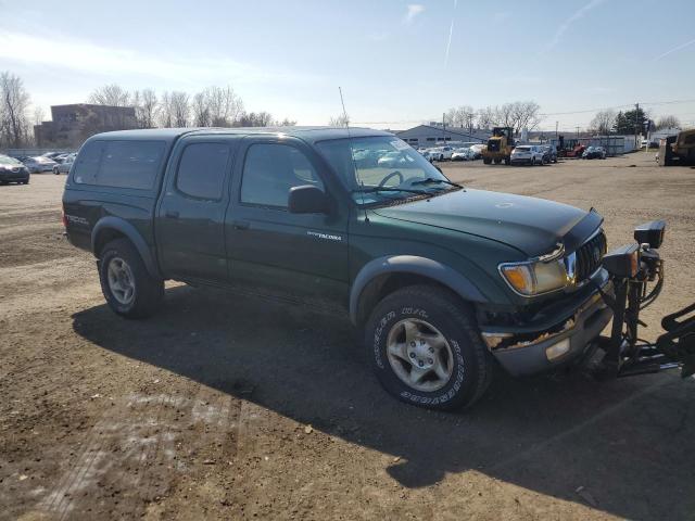 5TEHN72N92Z072193 - 2002 TOYOTA TACOMA DOUBLE CAB GREEN photo 4