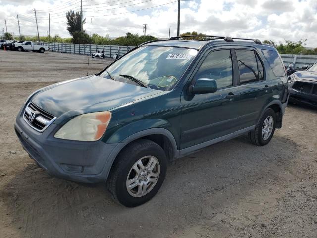 SHSRD78874U240340 - 2004 HONDA CR-V EX GREEN photo 1