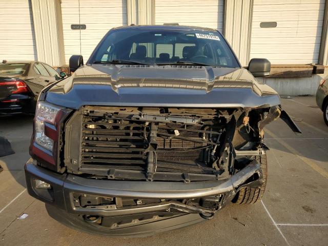 1FTEW1EP5FKF00054 - 2015 FORD F150 SUPERCREW GRAY photo 5
