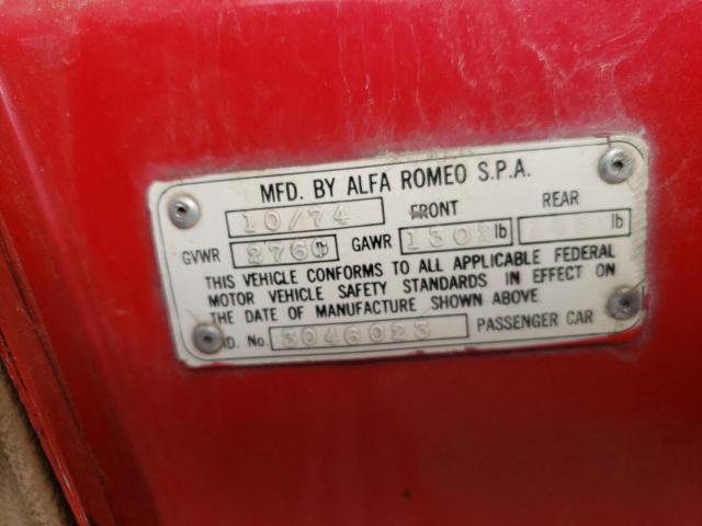 AR3046023 - 1974 ALFA ROMEO ROMEO RED photo 12