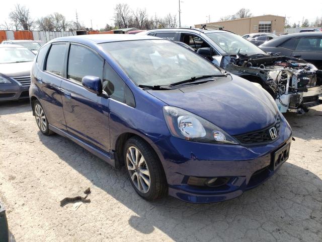 JHMGE8H54CC005427 - 2012 HONDA FIT SPORT BLUE photo 4