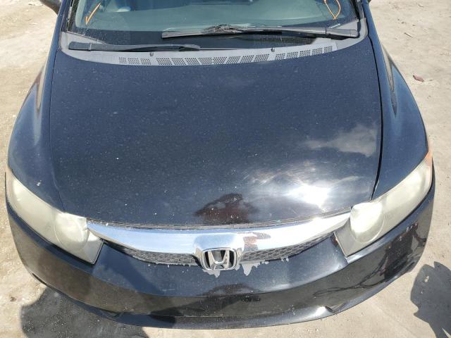 1HGFA16589L019196 - 2009 HONDA CIVIC LX BLACK photo 11