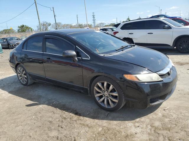 1HGFA16589L019196 - 2009 HONDA CIVIC LX BLACK photo 4