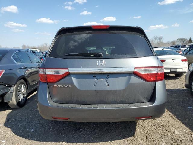 5FNRL5H26BB015236 - 2011 HONDA ODYSSEY LX GRAY photo 6