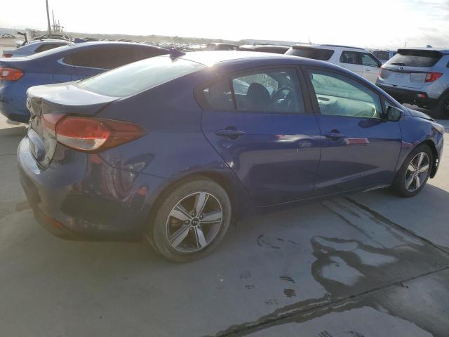 3KPFL4A77JE169123 - 2018 KIA FORTE LX BLUE photo 3