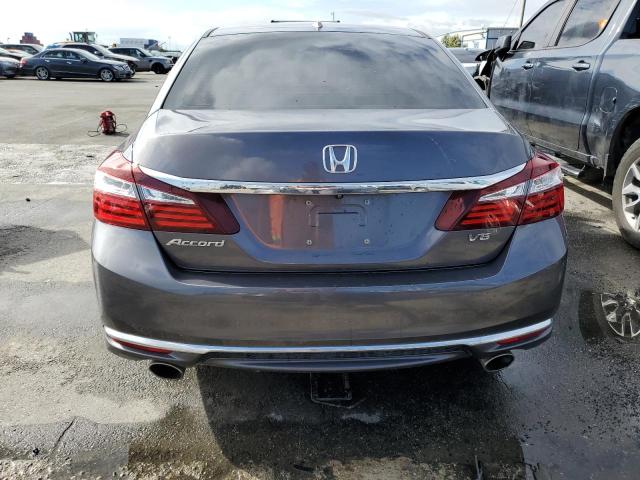 1HGCR3F85HA044262 - 2017 HONDA ACCORD EXL GRAY photo 6