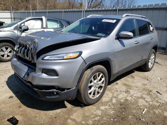 1C4PJMCB7EW286577 - 2014 JEEP CHEROKEE LATITUDE SILVER photo 1