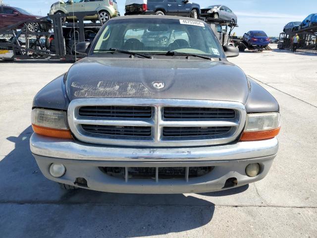 1B7HL48N92S545090 - 2002 DODGE DAKOTA QUAD SLT GRAY photo 5