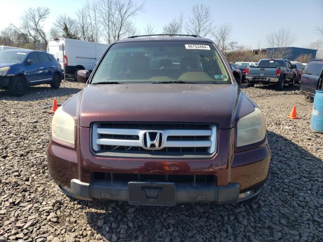 5FNYF18697B016645 - 2007 HONDA PILOT EXL BURGUNDY photo 5