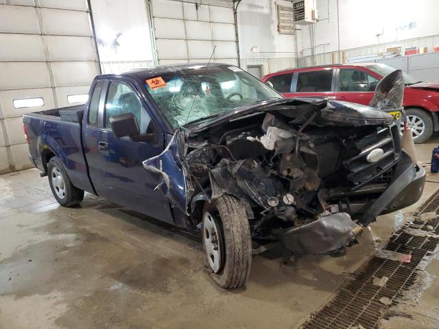 1FTRF12258KC53048 - 2008 FORD F150 BLUE photo 4