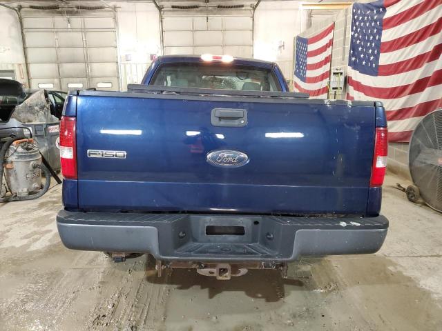 1FTRF12258KC53048 - 2008 FORD F150 BLUE photo 6