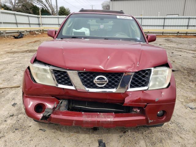 5N1AR18W26C676607 - 2006 NISSAN PATHFINDER LE წითელი ფოტო 5
