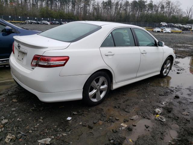 4T1BF3EK9BU652237 - 2011 TOYOTA CAMRY BASE WHITE photo 3