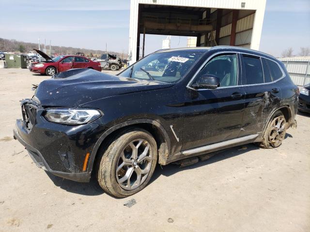 5UX53DP07N9K01678 - 2022 BMW X3 XDRIVE30I BLACK photo 1