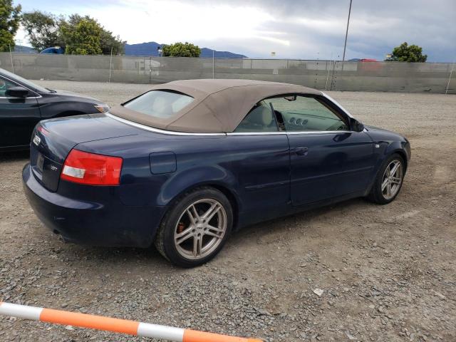 WAUAC48H16K010527 - 2006 AUDI A4 1.8 CABRIOLET BLUE photo 3